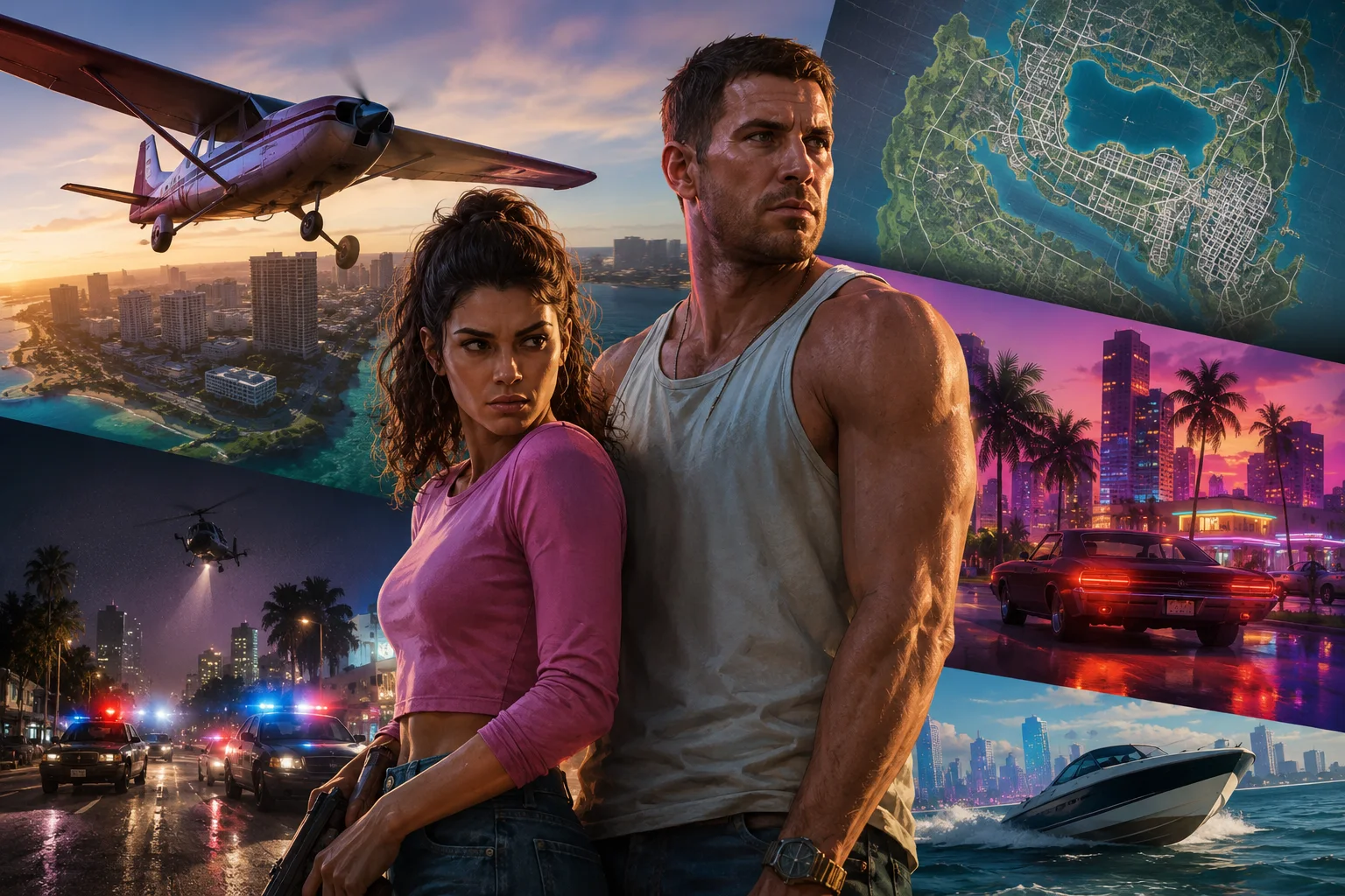 GTA 6 vaza de novo: vídeos revelam mapa e novas mecânicas